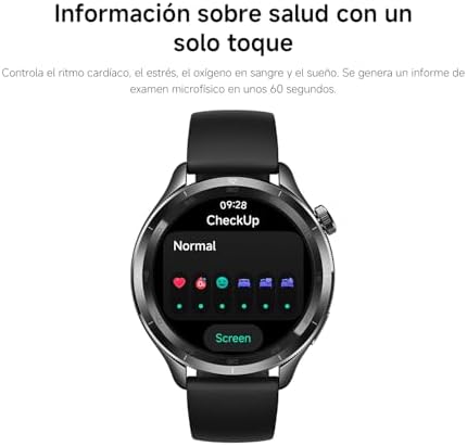 Watch S4 Smartwatch, Fitness Tracker, 1.43 AMOLED, 15 días de duración de la batería, Llamadas Bluetooth, 150+ Modos de Deporte, GPS de Doble Banda, NFC,Androi & iOS, Plata