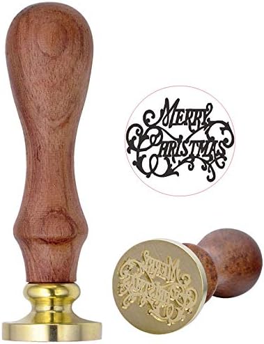 Mini Mexx 1x Wax Seal Stamp Retro Wood Classic Decorative Merry Christmas Happy Birthday Invitation Antique Sealing Stamp Valentine