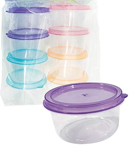8 Mini Round Storage Containers 3 oz.