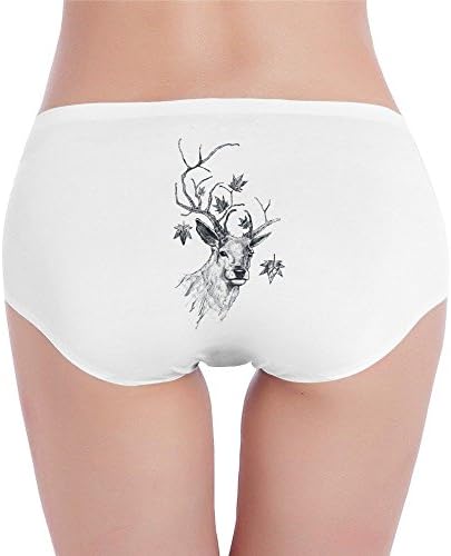 Sexsexy Lonely Deer Seamless Underwear Hipster Panties For Women White