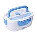 Allrise 110V US Plug Portable Car Use Electric Heating Lunch Box Mini Travel Rice Cooker Portable ,1L Meal Heater Food Warmer,Blue