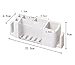 Home-organizer Tech Wall Mounted Toothbrush Holder Bathroom Storage Organizer Set Toothbrush Holder Mounted Dispenser Sets Tooth Brush Organizer and Bathroom Storage Organizer Set for 5 Brushes