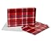 American Greetings Christmas Gift Wrapping Paper Sheets with Gridlines Bundle, 12 Sheets; Lettering, Reindeer and Plaid