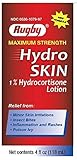 Rugby Hydroskin 1% Hydrocortisone Lotion 4 fl. oz. (118mL) Per Pack