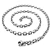 INBLUE Men's Stainless Steel Pendant Necklace Silver Tone Grenade -With 23 Inch Chain
