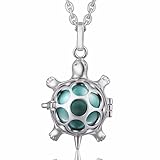 Eudora Harmony Bola Lucky Turtle 16mm Angel Caller Pendant Musical Prayer Bell 30 Inches Necklace
