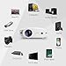 Crenova XPE498 Upgraded Projector 2018 (White) – 3200 Lumens – Home Portable Projector – Compatible with PC/Mac/TV/DVD/iPhone/iPad/USB/SD/AV/HDMI for Home Theater/Outdoor/Video Games