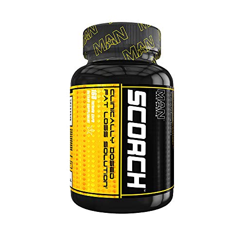 Man Sports Scorch Thermogenic Fat Burner Weight Loss Supplement and Appetite Suppressant, 168 Count
