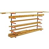 Lumber Storage Rack Portamate PBR-001. Six-Level Wall Mount Wood Organizer Rack that Holds Up to 100 lbs. per Level. Ideal for both Indoor and Outdoor Use. (Tools & Home Improvement)