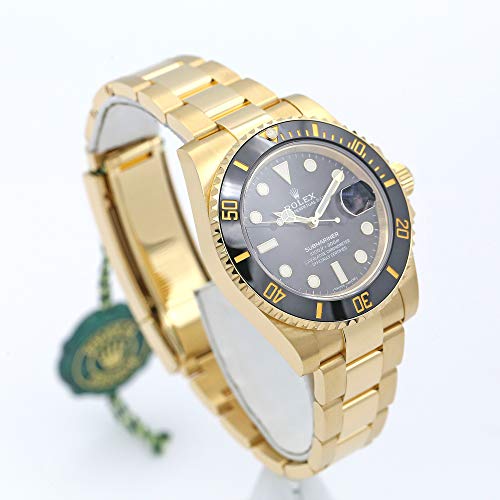 Rolex-Submariner-Yellow-Gold-Watch-Black-Dial-Watch-116618