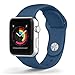 FanTEK 38mm Apple Watch Band S/M, Sports Silicone Replacement Wrist Strap for iWatch Series 1 Series 2, Ocean Blue