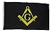 Freemason Mason Masonic Black Flag, 3 X 5, 3x5 Feet New! Polyester