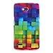 kwmobile TPU SILICONE CASE for LG L80 Design rainbow cubes multicolor green blue - Stylish designer case made of premium soft TPU