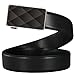 SOPONDER Belts for Men Black and Brown Leather Belts Big and Tall Black and Silver Buckles Dress Belts All Sizes