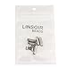 Linsoir Beads 316 Stainless Steel Hole Size 3mm Magnetic Clasp Magnetic Closure Cylinder Shell for Leather Bracelet and Cord 5 Sets