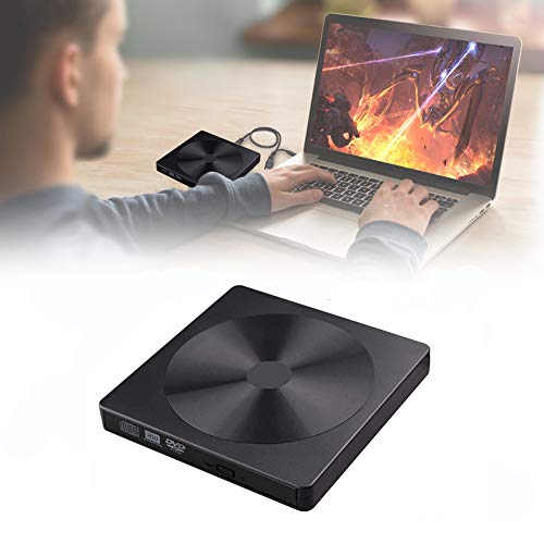 External CD DVD Drive, USB C Writer Type C USB 3.0 CD DVD RAM Burner Combo High Speed Re-Writer for Laptop Notebook PC Desktop Computer (Black)