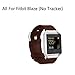 Fitbit Blaze Bands,Vancle® Classic Sport Accessories Comfortable Durable Replacement Wristband with Metal Clasp for Fit bit Blaze Smart Fitness Watch (Brown, Samll)
