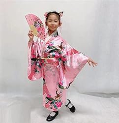 Japanese Traditional Dress Kimono Robe for Kids
