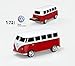 mosDART Cool 16GB USB2.0 Flash Drive Jump Drive Zip Drive Classic Volkswagen T1 Bus 1:72 Scale (VW Bus,Red)