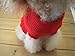 FAMI Dog Clothes Dogs Sweater Soft Puppies Clothing Winter Puppy Sweaters Warm Outfit for Dogs Small XS S Cat Apparel(Red,Small)