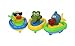 YOSWAN Amphibious Pull and Go Car Playset Bathing Soft Rubber Duck Crocodile Pelican Animal Swimming Bathtime Fun Bath Tub Toys for Boys Girls Toddlers (Duck+Crocodile+Pelican)