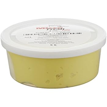 Sammons Preston Micro-Fresh Putty, Antibacterial, Antifungal, and Antimicrobial Therapy Putty for Hands and Feet Exercises, Color Coded Non-Toxic Clay, Soft, Yellow, 4 Ounces