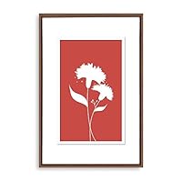 Framed Canvas Wall Art Abstract Flower Canvas Prints Home Artwork Decoration for Living Room,Bedroom - 16x24 inches