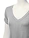J.TOMSON Women¡¯s Short Sleeve V-Neck Flared Dress HEATHERGREY 2XL