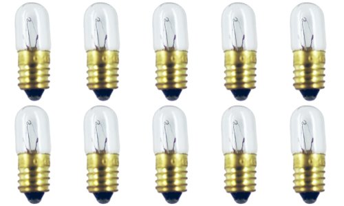 CEC Industries #1487 Bulbs, 14 V, 2.8 W, E10 Base, T-3.25 Shape (Box of 10)