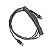 Partshe LS2208 USB Cable, USB Cable for Motorola Symbol LS2208AP LS1203 LS4208 LS4278, 9FT Coiled USB Type A to RJ48 Spiral Extension Cable CBA-U12-C09ZAR