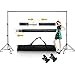 SUNCOO Photo Video Studio 10ft Background Stand Adjustable Backdrop Stand Kit for Parties Portable Background Support System Kit Photography Curtain Holder with Carry Bag