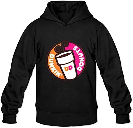 Owiekdmf Men's Dunkin' Donuts 3 Sweatshirt Hoodie L Black