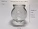 Glass Fire Cupping Jars with Finger Grips - #4 (Outer Dia. 2.5