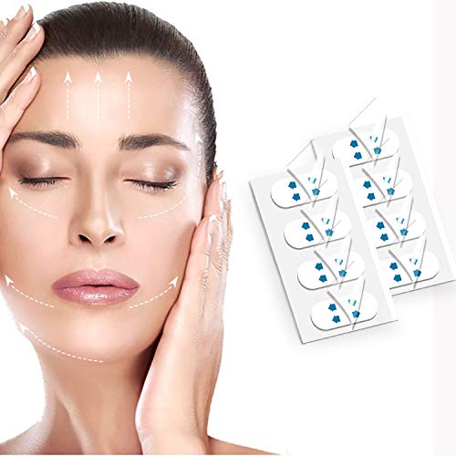 Face Lift Tape Face Lifting Patch Double chin Sticker V Shape Face Chin Lift Fast Invisible Artifact Sticker Make-up Face Lift Tools 40PCS/Box