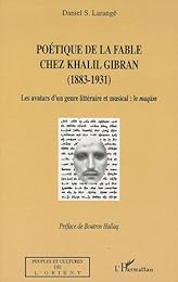 Poétique de la fable chez Khalil Gibran, 1883-1931