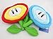 1 Set of Super Mario Bros Fire Flower & Ice Flower Plush Doll Soft Toy Nintendo