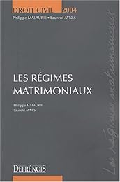 Les  régimes matrimoniaux