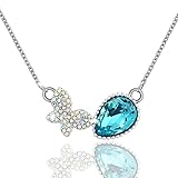 Osiana Butterfly Pendant Fashion Cute Necklace Crystal From Swarovski Elements 18
