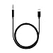 Lightning to 3.5mm Male Aux Audio Cable, Sprtjoy Lightning to Male 3.5mm Auxiliary Audio Stereo Cord for iPhone 7/7 plus to Headphone, Home/Car Stereo (3.3Ft/1M) (Black) - Not Support IOS 10.3