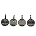 Bike Disc Brake Pads for Avid BB5 Organic Semi-Metallic Disc Brake Pads With Spacer for BB5 Bikes Disc Brake System Smooth and More Powerful Braking Less Harsh Noise (Black) (BB5)