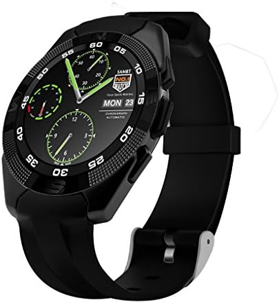 RBwinner NO.1 G5 Bluetooth Smart Watch LED Light Display with Heart Rate Monitor for Android and IOS Watchphone (Black)