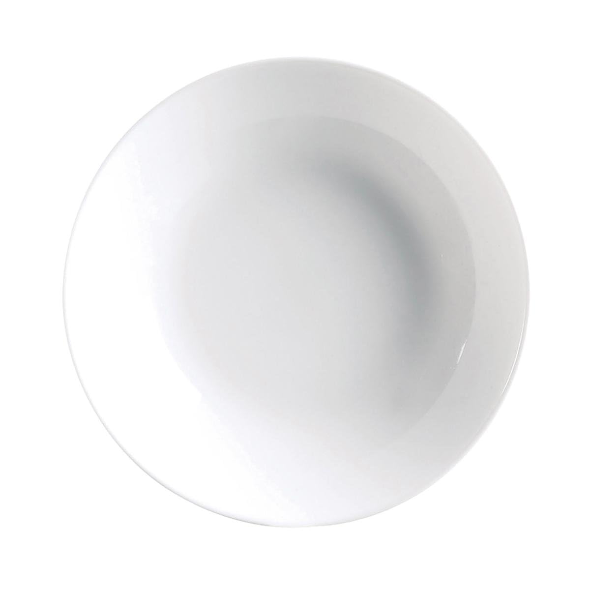Dajar Diwali Soup Plate, White Glass, 20 cm