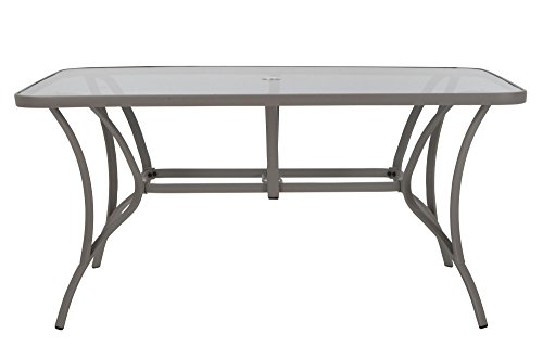 Cosco Outdoor Living 88646BGPE Paloma Dining Table, Light, Gray