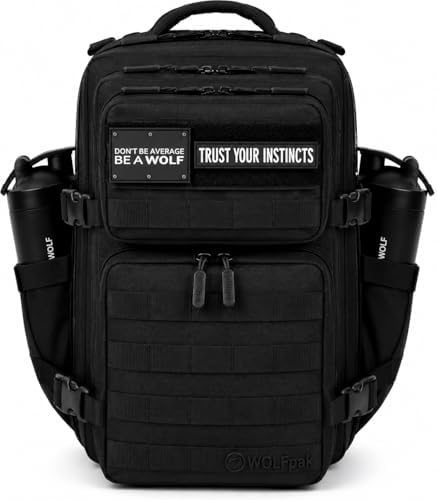 Amazon.com | WOLFpak 45L Tactical Gym Backpack (Alpha Black