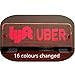MC&SA Uber Lyft Sign Lyft Uber Light 16 Colours Changed with Wireless Remote 5.5ft Cord Sign Size:9.4X3.7in. Acrylic Engraving Sign