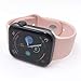 MadeforOnline : Band Compatible with Apple Watch 44mm 42mm 40mm 38mm Soft Silicone Waterproof Replacement Band iWatch Bands Wristband for Series 4,3,2,1, Nike+, S/M M/L (Pink Sand, 40/38mm S/M)