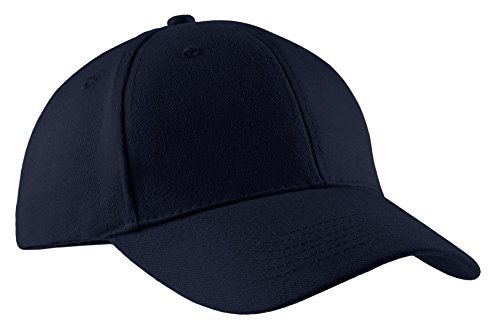 Port & Company Men's Brushed Twill Cap OSFA Navy