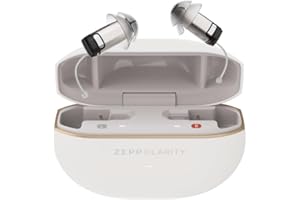 Zepp Clarity Pixie OTC Hearing Aids for Seniors Adults - Nearly Invisible, 17 HR Battery & Rechargeable Case, iOS & Android Compatible, App Control, Lifetime Service & Audiology Care, 2 Year Warranty