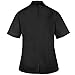 ChefUniforms.com Women’s Classic Chef Coat (XS-5X, 2 Colors) Black