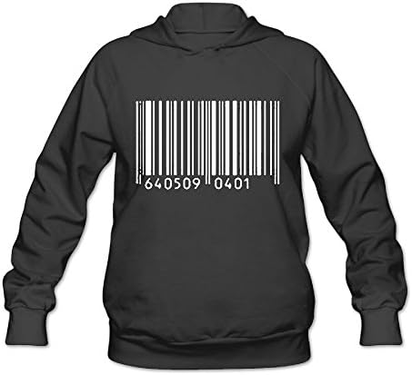 YCMLKJ Barcode Women O-Neck Normal Fit Hoodie Clothing X-Large